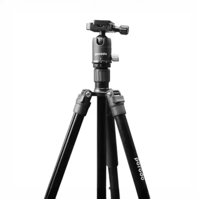 سه پایه دوربین و موبایل پرودو Porodo Professional Aluminum Tripod PD-TRPBAL-BK 2