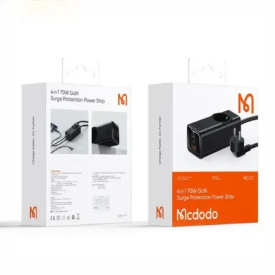 آداپتور شارژ و چند راهی محافظ برق 70 وات مک دودو Mcdodo GaN CH-4620 14