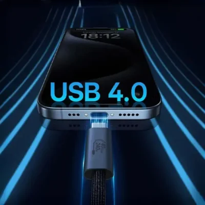 کابل دو سر تایپ سی 240 واتی 1 متری بیسوس Baseus Flash Series 2 USB 4 Data Cable P10311803111 5