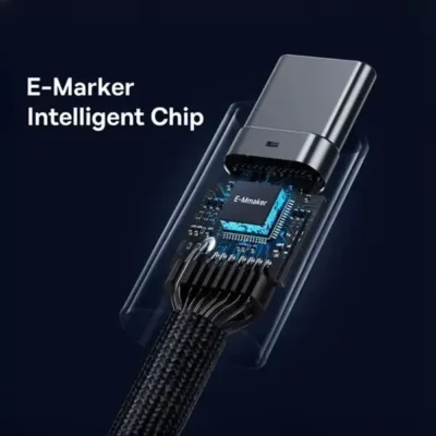 کابل دو سر تایپ سی 240 واتی 1 متری بیسوس Baseus Flash Series 2 USB 4 Data Cable P10311803111 9