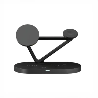 شارژر وایرلس رو میزی 5 کاره لولو LEVELO Premio 5 In 1 Wireless Charging Pad