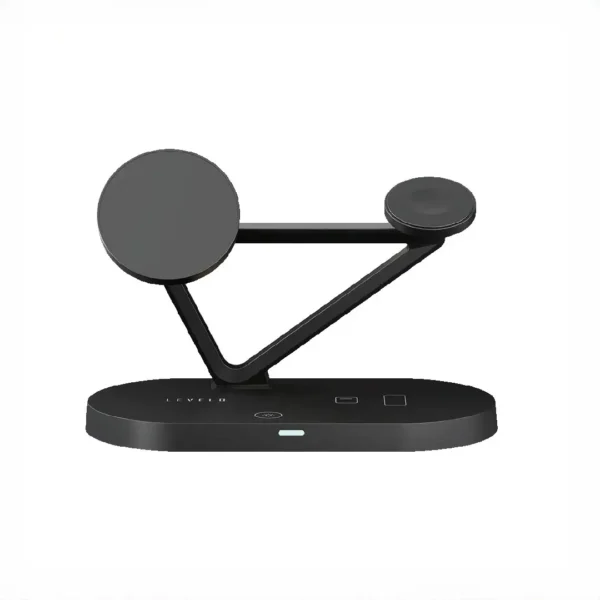 شارژر وایرلس رو میزی 5 کاره لولو LEVELO Premio 5 In 1 Wireless Charging Pad