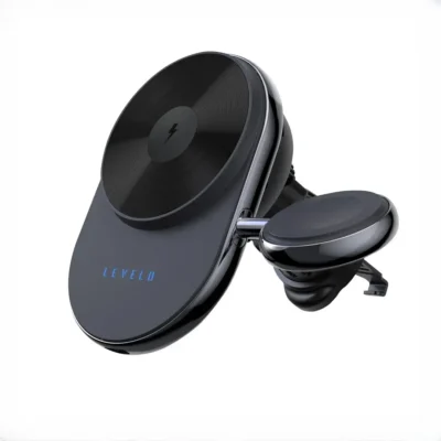 هولدر و شارژر وایرلس خودرو لولو Levelo Siena 2 In 1 Wireless Car Charger 2
