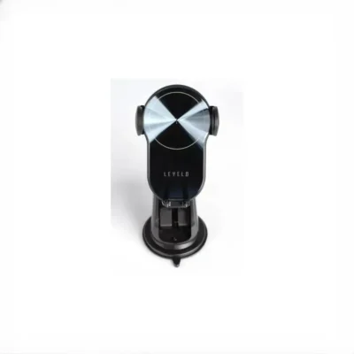 هولدر خودرو و شارژ وایرلس برند لولو levelo lavaux wireless automatic acrylic coil car charger LVLLWCBK 4