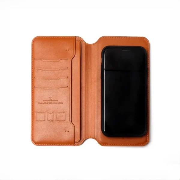 پاور بانک 1000 و کیف چرمی ژوس Zhuse Wallet Wireless Power Bank ZS-PB-037