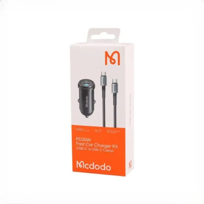 شارژر فندکی مکدودو 30 وات به همراه دو سر تایپ سی کابل MCDODO CC-7493 3