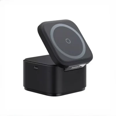 استند و شارژر وایرلس مگنتی 15 وات بیسوس Baseus MagPro 2-in-1 Magnetic Wireless Charger Stand BS-W531 5