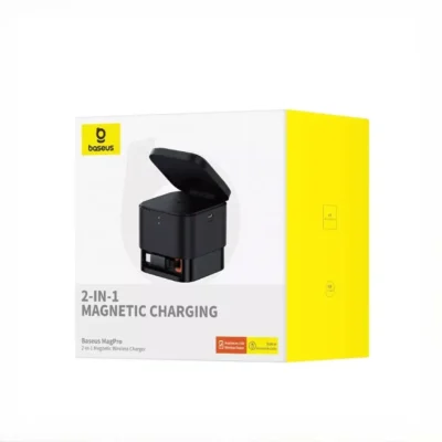 استند و شارژر وایرلس مگنتی 15 وات بیسوس Baseus MagPro 2-in-1 Magnetic Wireless Charger Stand BS-W531 6