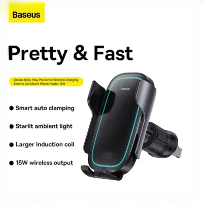 پایه نگهدارنده و شارژر بی سیم بیسوس Baseus Wireless Charging Car Holder C40357000111 7
