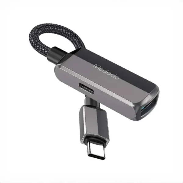 تبدیل otg تایپ سی به یو اس بی مک دودو Mcdodo CA-2830 Converter OTG Usb-C 3.0 To Type-C + USB-A 60W