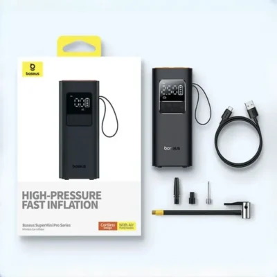 پمپ باد قابل حمل شارژی بیسوس Baseus SuperMini Pro Series Wireless Car Inflator BS-CG016 10