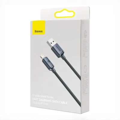 کابل شارژ USB به Lightning بیسوس 2 متر Baseus Crystal Shine USB to iP CAJY000101 2