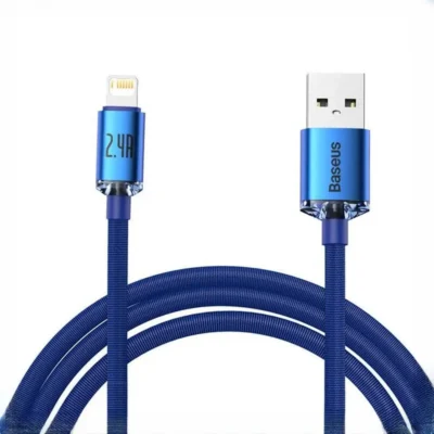 کابل شارژ USB به Lightning بیسوس 2 متر Baseus Crystal Shine USB to iP CAJY000101 5