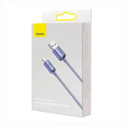 کابل شارژ USB به Lightning بیسوس 2 متر Baseus Crystal Shine USB to iP CAJY000101 6