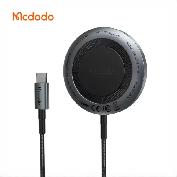 شارژر وایرلس مگسیف مکدودو Mcdodo magnetic wireless charger CH-549
