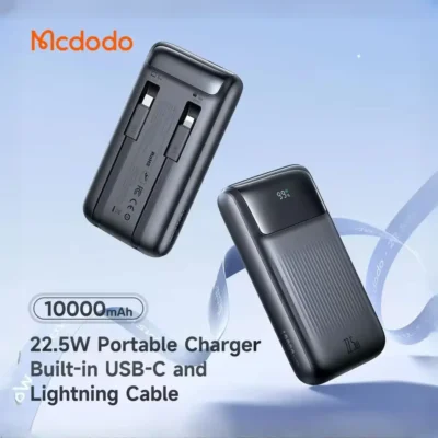 پاوربانک 10000 با کابل 22.5 وات مک دودو Mcdodo Built in Cables Power Bank MC-024 3