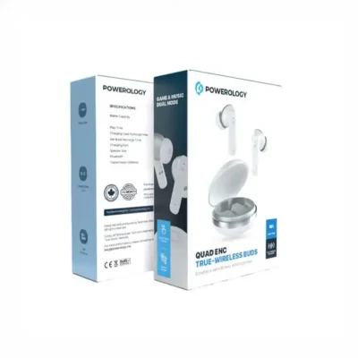هندزفری بلوتوث پاورولوژی Powerology TWS Earphone with Quad Mic ENC PWLAU006 3