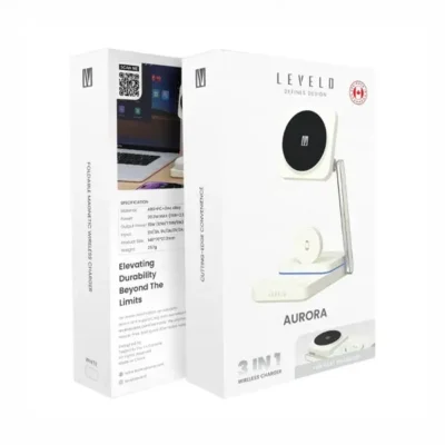 شارژ وایرلس 3 کاره لولو Levelo Aurora 3 In 1 Wireless Charger LVLA31WCWH 4