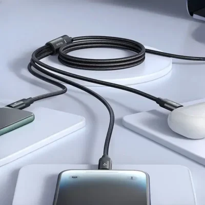 کابل سه سر 1.2 متر مک دودو Mcdodo 3in1 Multiple Nylon Braided Cable CA-5790 3