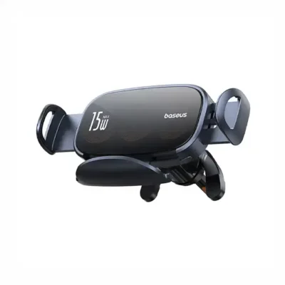 هولدر دریچه کولر و شارژر وایرلس 15 وات بیسوس Baseus LightChaser Electric Car Mount BS-CM029 5