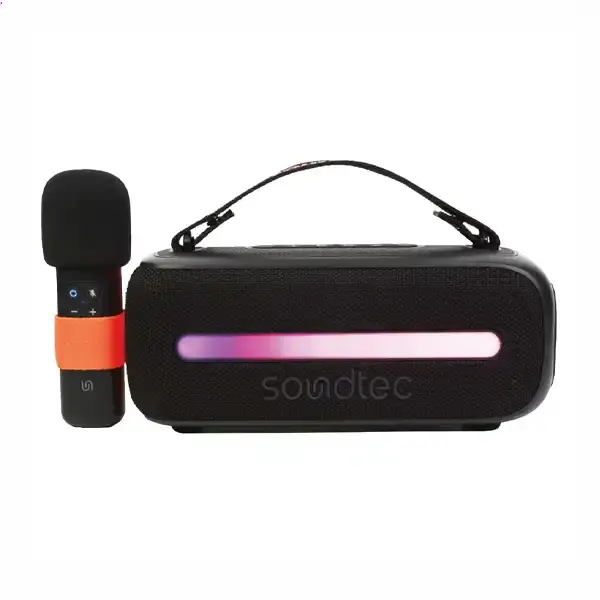 اسپیکر 24 واتی کارائوکه ساندتک پرودو Porodo Soundtec portable Speaker & Mic Gala PD-ST14WSM
