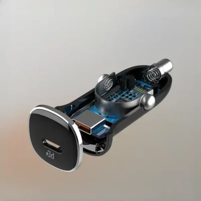 شارژر فندکی 30 وات با کابل همراه الدینیو LDNIO Car Charger C106 6