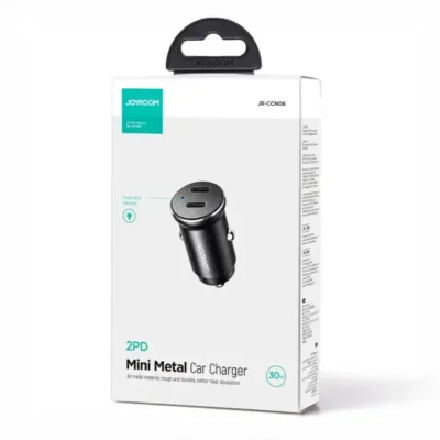 شارژر فندکی دو پورت 30 وات جویروم Joyroom Car charger 2xUSB-C JR-CCN06 3
