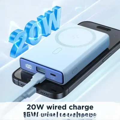 پاوربانک 20 وات وایرلس 10000 جویروم Powerbank Joyroom magnetic JR-PBM01 11