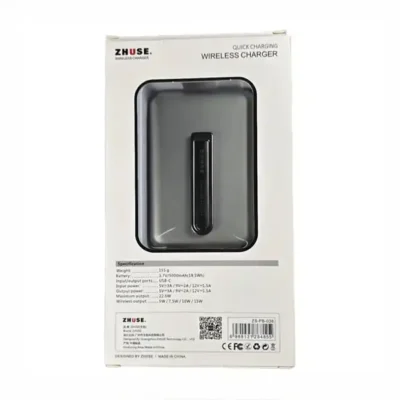 پاور وایرلس مگنتی 5000 ژوس Zhuse Wireless Charger zs-pb-038 2