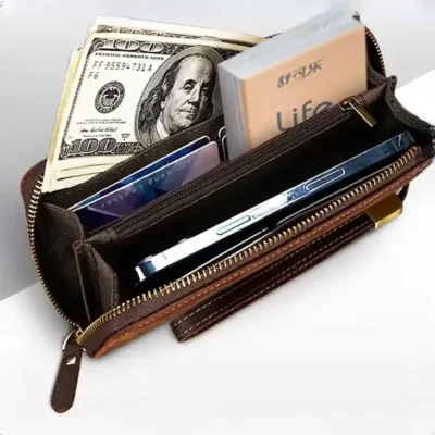 کیف پول و کیف موبایل چرمی کوتسی Coteci Luxury Series Long HandHeld Cell Phone Wallet 14075 2