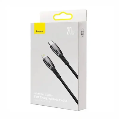 کابل تایپ سی به لایتنینگ 20 وات2 متر بیسوس Baseus Glimmer PD Fast Charging Data Cable CB000022 4