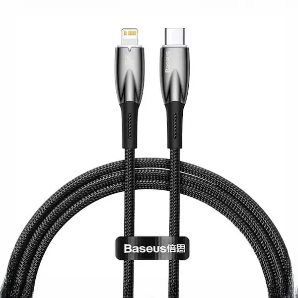 کابل تایپ سی به لایتنینگ 20 وات2 متر بیسوس Baseus Glimmer PD Fast Charging Data Cable CB000022