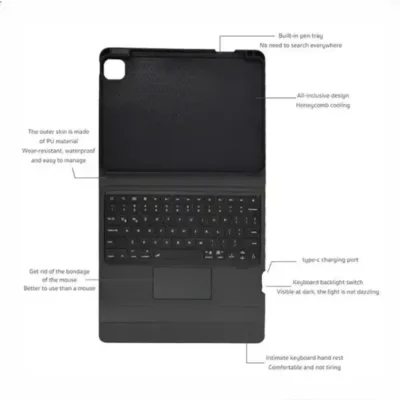کیبورد کیس آیپد کوتسی Coteci Keyboard Case Ipad Pro (20/21) M1 61015 4