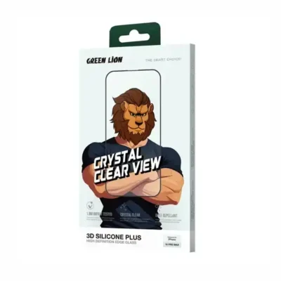 گلس دور سلیکیونی گرین لاین آیفون Green Lion 3D Silicone Plus High Definition For Iphone 16 PRO 6