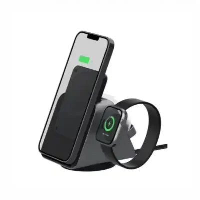 شارژر وایرلس و پاور بانک 5000 سه کاره لولو Levelo TERRA Wireless Charging with Portable Power Bank
