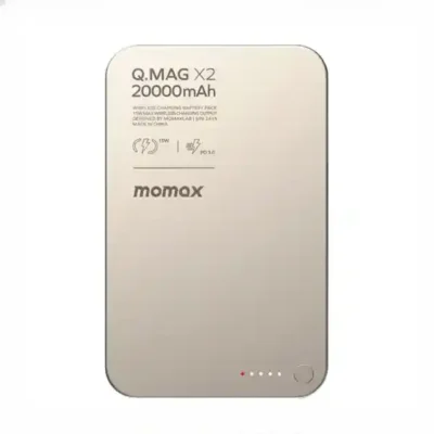 پاوربانک مگنتی 20000 مومکس Momax Q.Mag X2 Magnetic Wireless Power Bank IP133A 2