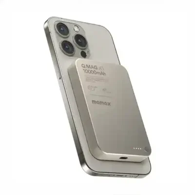 پاوربانک مگنتی 10000 مومکس Momax Q.Mag X1 Magnetic Wireless Power Bank IP117A