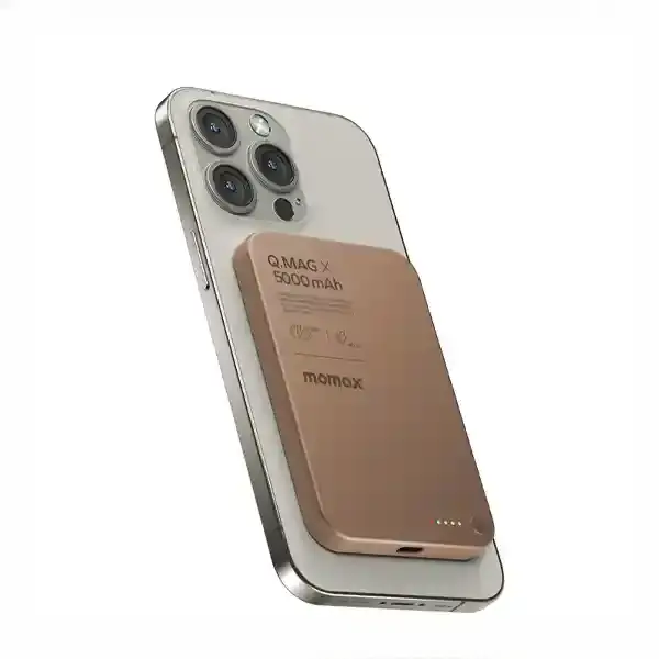 پاوربانک مگنتی 5000 مومکس Momax Q.Mag X Magnetic Wireless Power Bank IP116A
