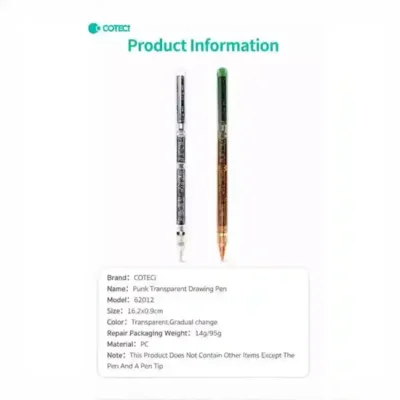 قلم آیپد شفاف کوتسی Coteci Punk Transparent Drawing Pen 62012 2