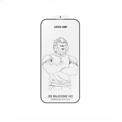 گلس آیفون 16 و 15 گرین لاین Green Lion 3D Silicone Plus iPhone 16 & 15 2