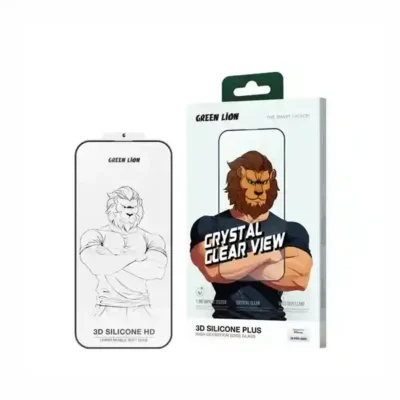 گلس آیفون 16 و 15 گرین لاین Green Lion 3D Silicone Plus iPhone 16 & 15