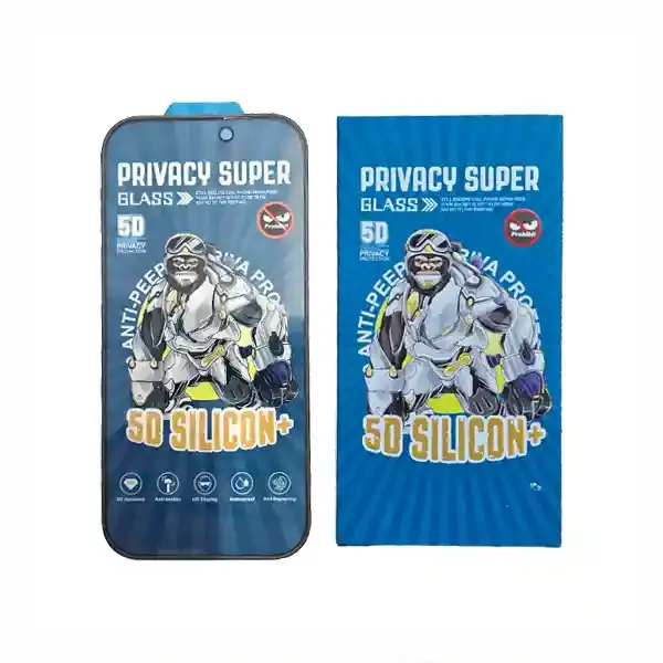 گلس حریم شخصی آیفون 15 پرو موکوسون Mocoson 5D Silicon Plus Privacy iphone 15 PRO