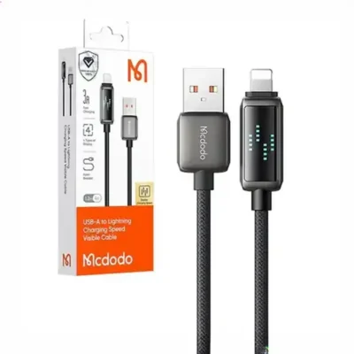 کابل شارژ لایتنینگ 1.2 متر مک دودو Mcdodo Lightning Charging Speed Visible Cable CA-5250 2