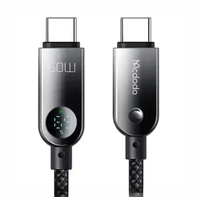 کابل دو سر تایپ سی با نمایشگر شارژ Mcdodo CA-4780 USB-C to USB-C 60W data cable 4