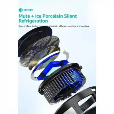 فن خنک کننده مگنتی موبایل کوتسی Coteci Magnetic Cooling Fan SD-45 51008 3