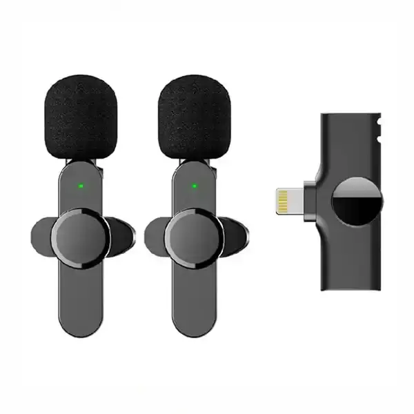 مکروفون یقه ای وایرلس لایتنینگ پک دو عددی کوتتسی COTETCI Wireless Microphone 74007