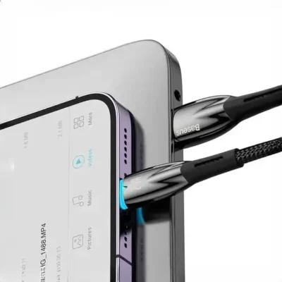 کابل شارژ لایتنینگ 2 متر بیسوس Baseus Glimmer Fast Charging Data Cable CADH000301 6
