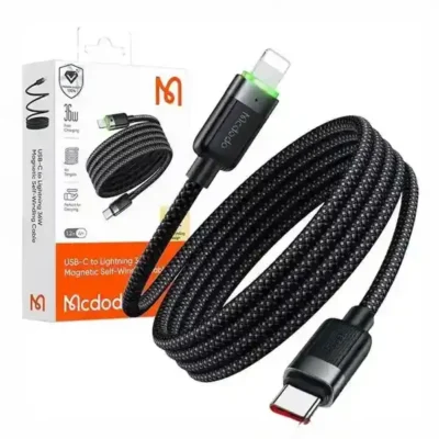 کابل تایپ سی به لایتننیگ با بدنه مگنتی مک دودو Mcdodo Magnetic Self - Winding ca-2010 2