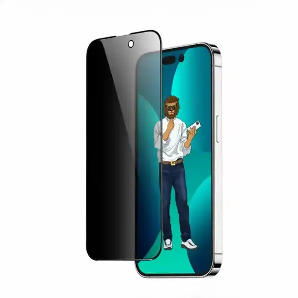 گلس حریم شخصی آیفون گرین لاین Green Lion 9H Steve Privacy iPhone 15 Pro