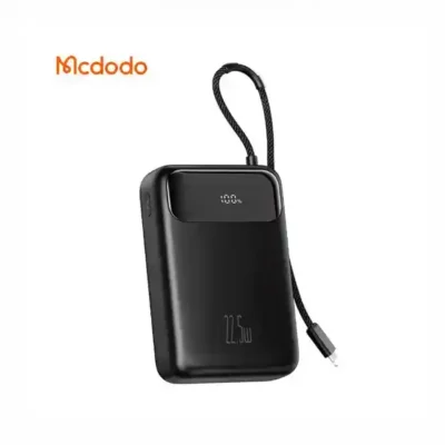 پاوربانک 22.5 وات 20000 همراه با کابل لایتنینگ مک دودو Mcdodo Power Bank With Lightning Cable MC-3710